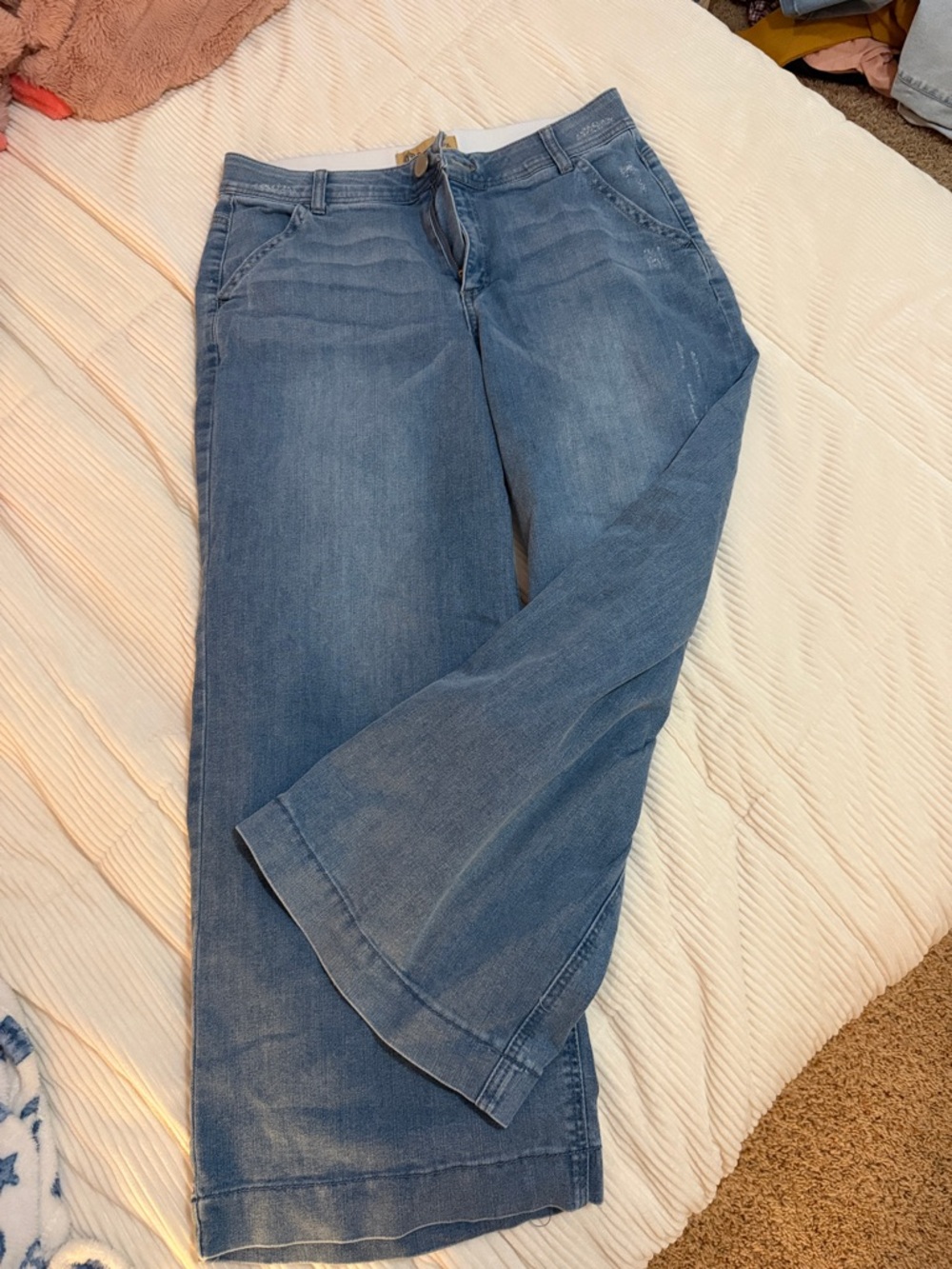 Democracy Women's Wide-Leg Jeans in Medium Blue Denim